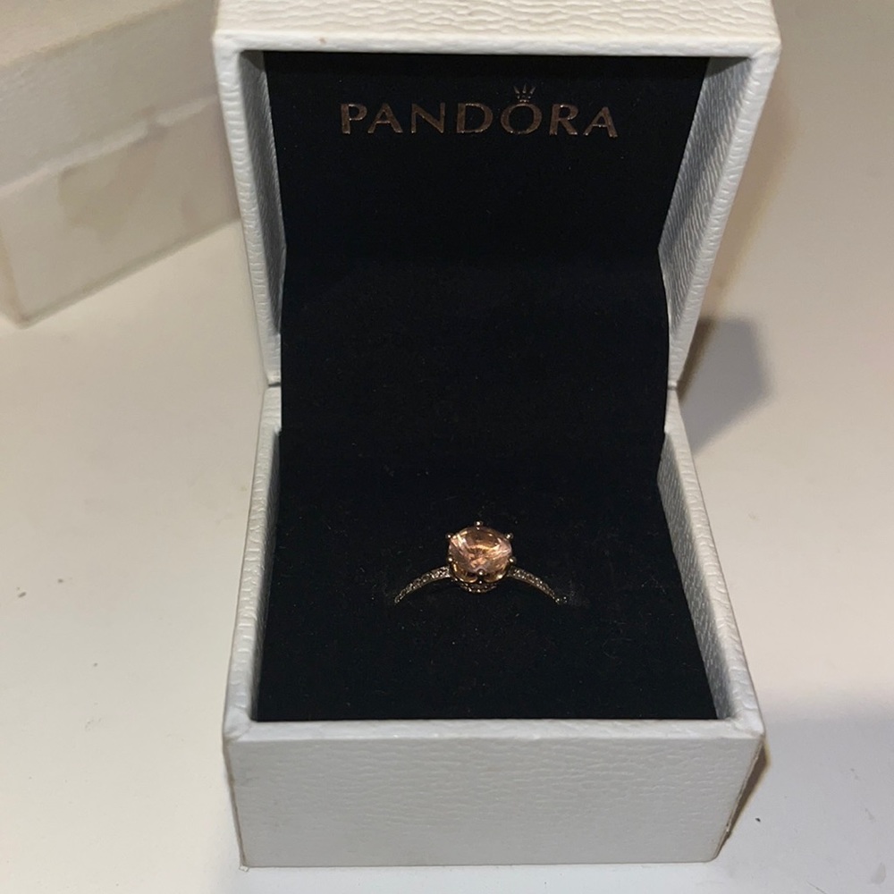 Rose gold pandora ring